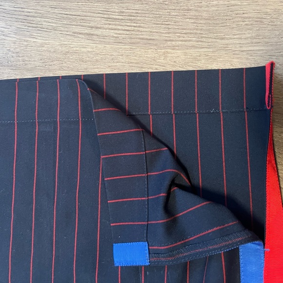 La Ligne x Target Trousers Wide Leg Pants Side Stripe Navy Red Women size 2X - Picture 3 of 8